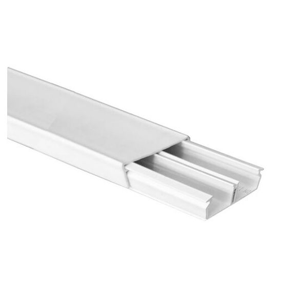Immagine di MINICANALE BIANCO 2 SCOMPARTI 30x10 MM L 2 MT ELETTROCANALI