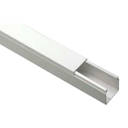 Immagine di MINICANALE BIANCO CON SCOMPARTO 40x40 MM L 2 MT ELETTROCANALI