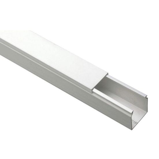 Immagine di MINICANALE BIANCO CON SCOMPARTO 40x40 MM L 2 MT ELETTROCANALI