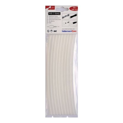 Immagine di GUAINA TERMORESTRINGENTE 3:1 TRASPARENTE 6/2 HIS-3 BLISTER 10 PZ HELLERMANNTYTON
