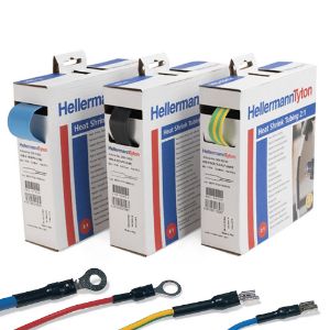 Immagine di GUAINA TERMORESTRINGENTE 2:1 MB 4,8/2,4 NERO ROTOLO 10 MT HELLERMANNTYTON