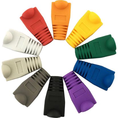 Immagine di CAPPUCCI PVC PER PLUG RJ45 5 COLORI CONFEZIONE 10 PZ ELECTRALINE