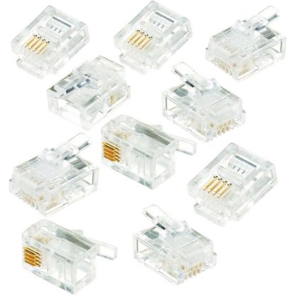 Immagine di PLUG MODULARE 6P/4C RJ11 CONFEZIONE 10 PZ ELECTRALINE