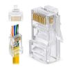 Immagine di PLUG MODULARE 8P/8C RJ45 CONFEZIONE 10 PZ ELECTRALINE