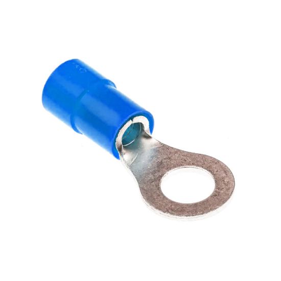 Immagine di TERMINALE A OCCHIELLO BLU 6,5 MM BLISTER 10 PZ ELECTRALINE