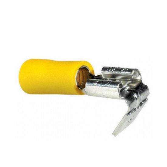 Immagine di TERMINALE MISTO GIALLO 6,35x0,8 MM 24A BLISTER 10 PZ ELECTRALINE
