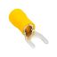 Immagine di TERMINALE FORCHETTA GIALLO 48A 6,5 MM 4-6 MM BLISTER 10 PZ ELECTRALINE