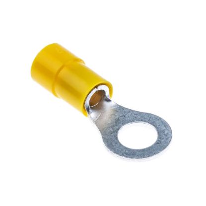 Immagine di TERMINALE A OCCHIELLO GIALLO 6,5 MM BLISTER 10 PZ ELECTRALINE