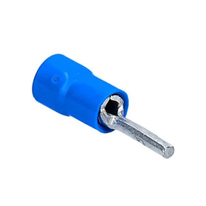 Immagine di TERMINALE PUNTALE MASCHIO BLU 1,5x2,5 MM BLISTER 10 PZ ELECTRALINE