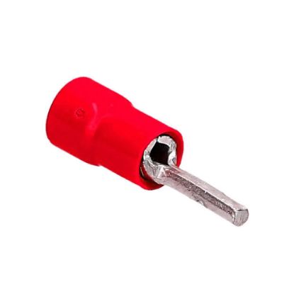 Immagine di TERMINALE PUNTALE MASCHIO ROSSO 0,5x1,5 MM BLISTER 10 PZ ELECTRALINE