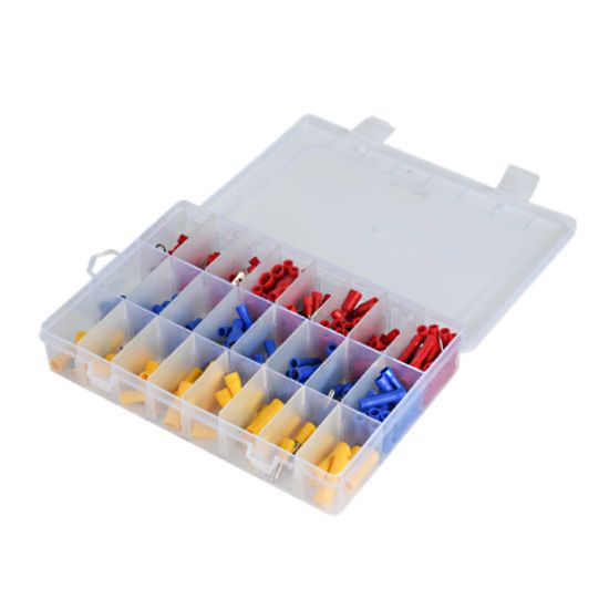 Immagine di VALIGETTA CON KIT TERMINALI ASSORTITI 250 PZ ELECTRALINE