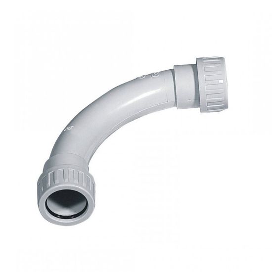 Immagine di CURVA PER TUBO PASSACAVI GRIGIA IP65 Ø 20 MM BLISTER 5 PZ