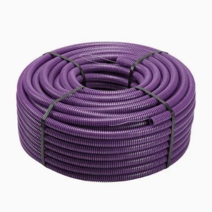 Immagine di TUBO CORRUGATO LILLA SINGOLA PARETE Ø 25 MM ROTOLO 50 MT