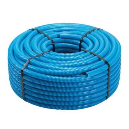 Immagine di TUBO CORRUGATO BLU SINGOLA PARETE Ø 20 MM ROTOLO 100 MT