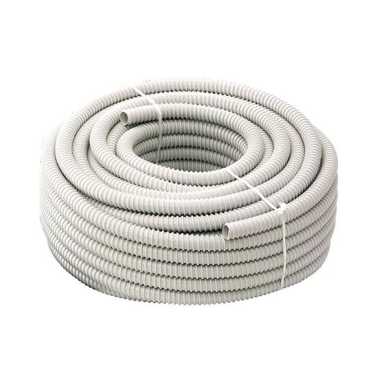 Immagine di TUBO CORRUGATO GRIGIO GOMMATO Ø 12 MM ROTOLO 5 MT