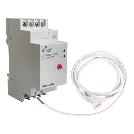 Immagine di INTERRUTTORE CREPUSCOLARE MODULARE SUN PLIKC