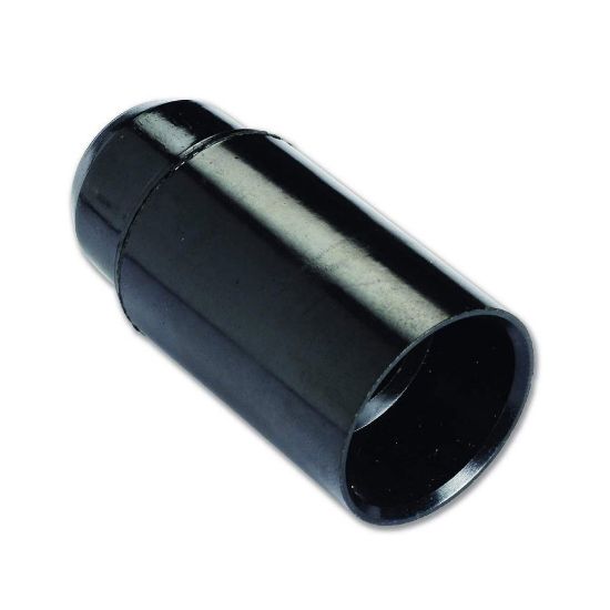 Immagine di PORTALAMPADA E14 CAMICIA LISCIA NERO ELECTRALINE