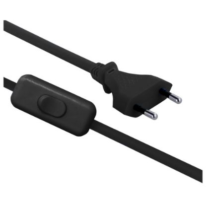 Immagine di PROLUNGA CON INTERRUTTORE 2,5A 1.5 MT NERO ELECTRALINE