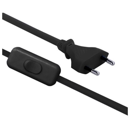 Immagine di PROLUNGA CON INTERRUTTORE 2,5A 1.5 MT NERO ELECTRALINE