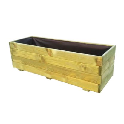 Immagine di FIORIERA IN LEGNO AUTOCLAVATO H34-L120-P40 CM