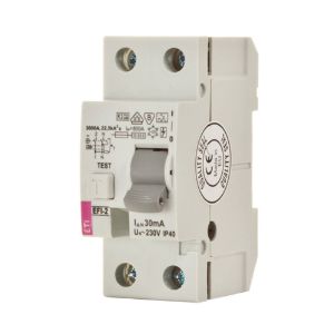 Immagine di INTERRUTTORE DIFFERENZIALE PURO 2 POLI AC 40A 30MA SALVAVITA 2 MODULI DIN ETIMAT