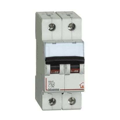 Immagine di INTERRUTTORE MAGNETOTERMICO 2 POLI 32A 4.5 KA 2 MODULI DIN BTICINO