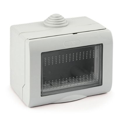 Immagine di CONTENITORE PARETE MYLIFE IP55 3 MODULI ELETTROCANALI