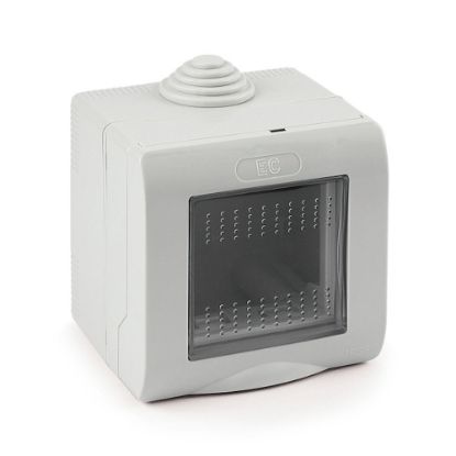 Immagine di CONTENITORE PARETE MYLIFE IP55 2 MODULI ELETTROCANALI