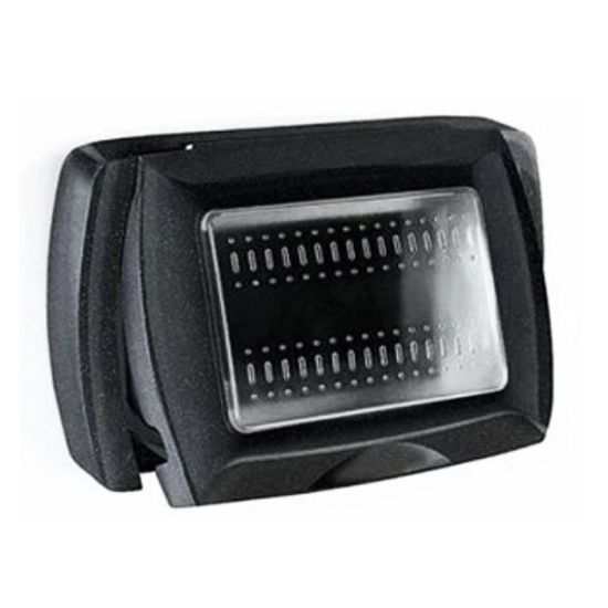 Immagine di PLACCA AUTOPORTANTE IP55 3 MODULI MYLIFE NERA ELETTROCANALI