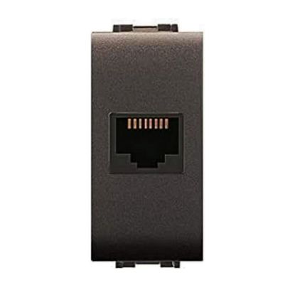 Immagine di PRESA TELEFONICA RJ11 MYLIFE NERA ELETTROCANALI