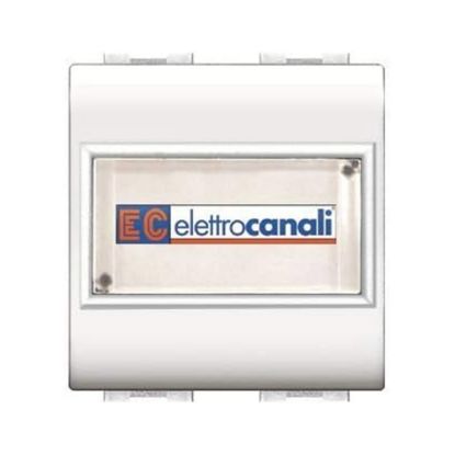 Immagine di PULSANTE PORTANOME MYLIFE 1 POSTO NO BIANCO ELETTROCANALI