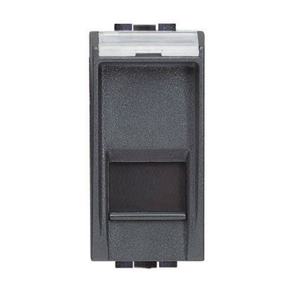 Immagine di PRESA RJ45 UTP CAT.5E ANTRACITE SERIE LIVING