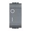 Immagine di INTERRUTTORE BIPOLARE 16A 1 MODULO ANTRACITE SERIE LIVING