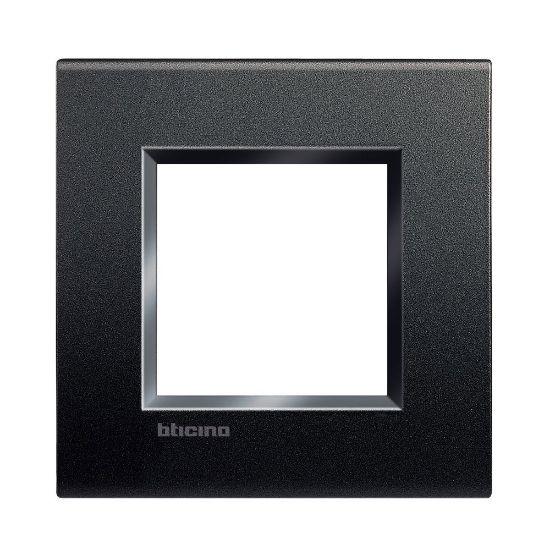 Immagine di PLACCA 2 POSTI ANTRACITE SERIE LIVING