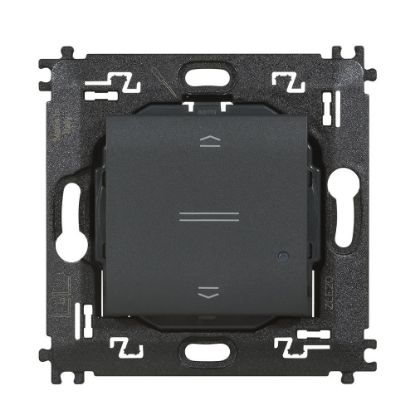 Immagine di COMANDO WIRELESS TAPPARELLE ANTRACITE SERIE LIVING SMART NETATMO