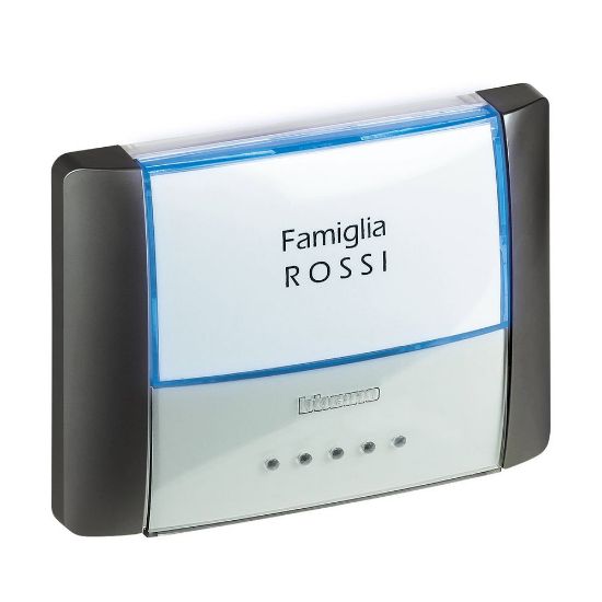 Immagine di PULSANTE TARGA IP55 ANTRACITE IDROBOX SERIE LIVING