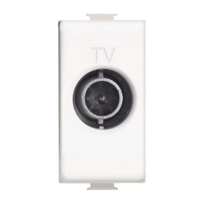 Immagine di PRESA TV PASSANTE 14 DB 1 MODULO BIANCO SERIE MATIX