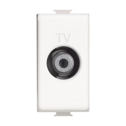 Immagine di PRESA SATELLITALE TIPO-F 1 MODULO BIANCO SERIE MATIX
