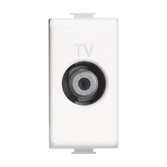 Immagine di PRESA SATELLITALE TIPO-F 1 MODULO BIANCO SERIE MATIX