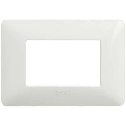 Immagine di PLACCA 3 POSTI BIANCO SERIE MATIX
