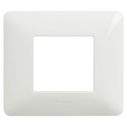 Immagine di PLACCA 2 POSTI BIANCO SERIE MATIX