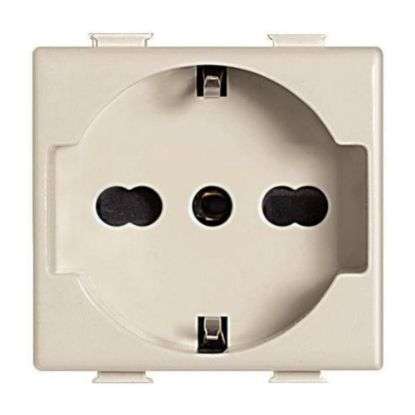 Immagine di PRESA SCHUKO BIPASSO SERIE MAGIC