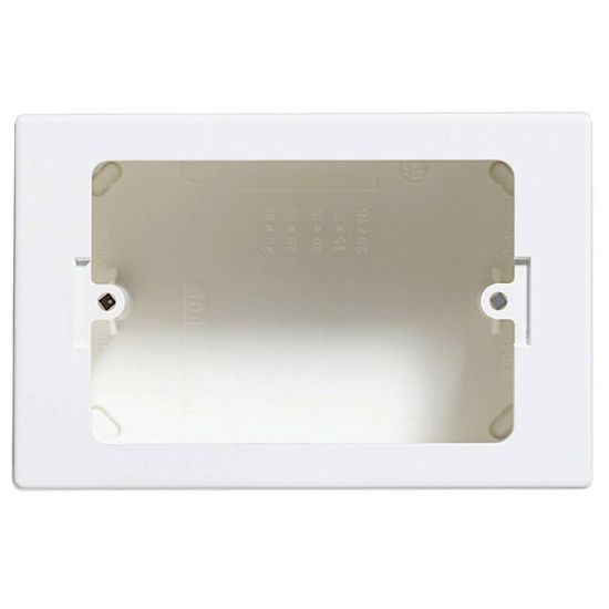 Immagine di SCATOLA DA PARETE 3 POSTI BIANCA SERIE MAGIC