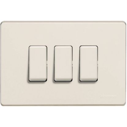 Immagine di PLACCA 3 POSTI RESINA SERIE MAGIC