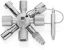Immagine di CHIAVE UNIVERSALE PER SPORTELLI 8 BRACCI TWINKEY KNIPEX
