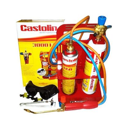 Immagine di KIT MINI OXI SALDATORE OSSIGENO-GAS CON SUPPORTO FLEX CON BOMBOLE