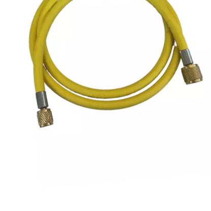 Immagine di TUBO FLEX GAS R22/R407C LUNGHEZZA 900 MM GIALLO 1/4" SAE WIGAM