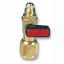 Immagine di VALVOLA 5/16"SAE MASCHIO - 5/16"SAE FEMMINA GIREVOLE CON DEPRESSORE COD.05001038001 WIGAM