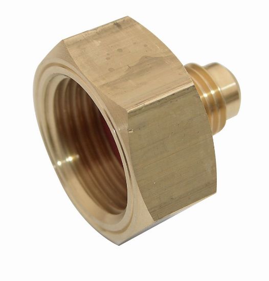 Immagine di RACCORDO ADATTATORE PER BOMBOLA GAS REFRIGERANTI USCITA 1/4 SAE COD.11132105 TECNOSYSTEMI