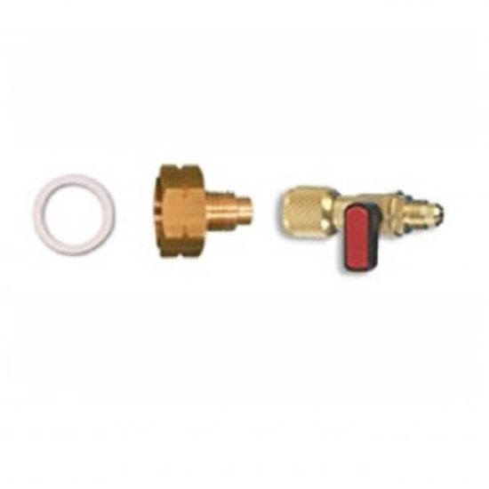 Immagine di KIT CONNESSIONE CON RUBINETTO PER BOMBOLA GAS R32 ATTACCO SX WIGAM